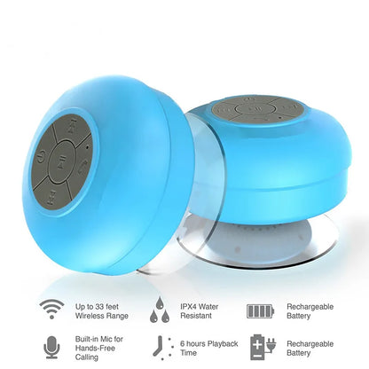 Mini Bluetooth Speaker Shower Subwoofer suction cup