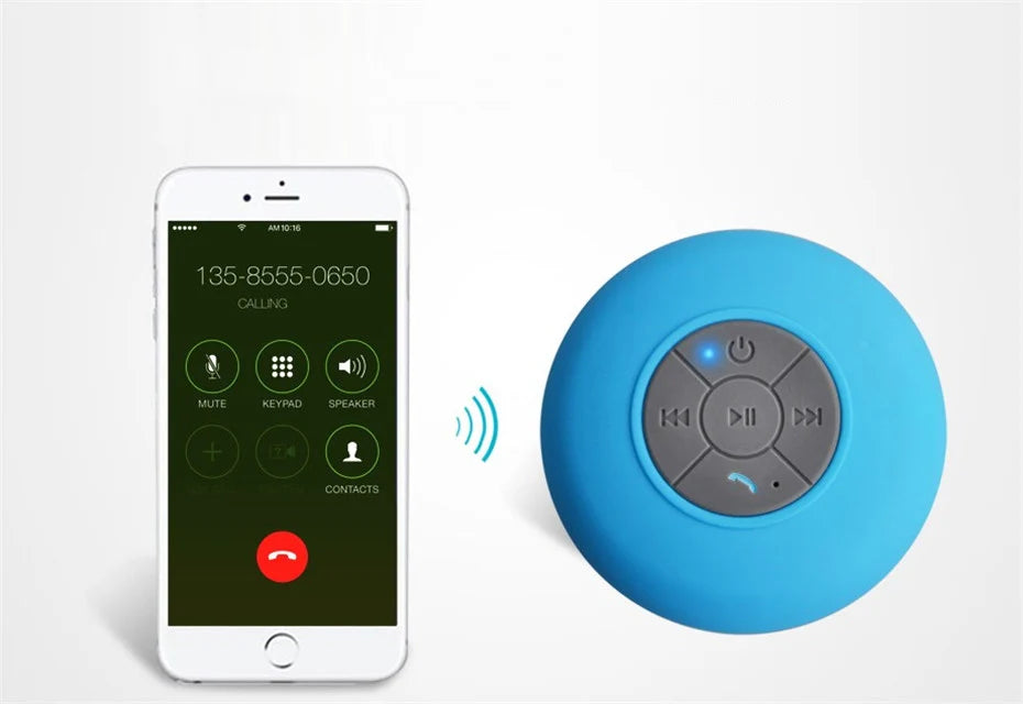 Mini Bluetooth Speaker Shower Subwoofer suction cup