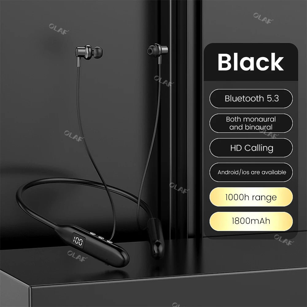 Sy8 Wireless Earphones Bluetooth 5.3 Neckband