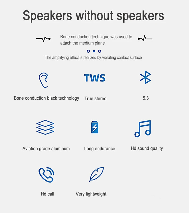 Bone conduction wireless speaker - sucker mount,