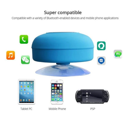 Mini Bluetooth Speaker Shower Subwoofer suction cup