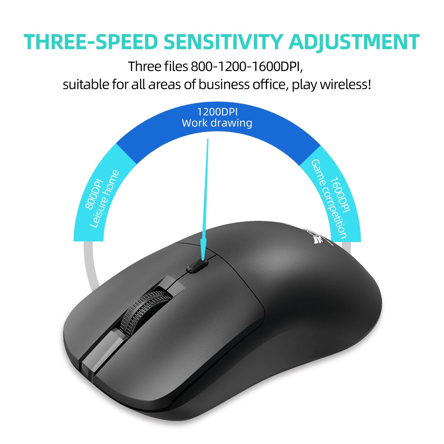 2.4G Wireless Mouse Ergonomic Gaming Mouse