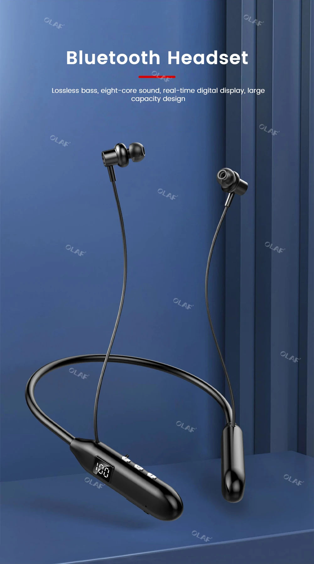 Sy8 Wireless Earphones Bluetooth 5.3 Neckband