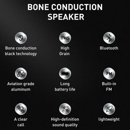 Bone Conduction Bluetooth Speaker Vibration Stereo