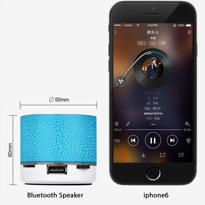 New Bluetooth Mini Speaker Wireless Speaker Colorful LED