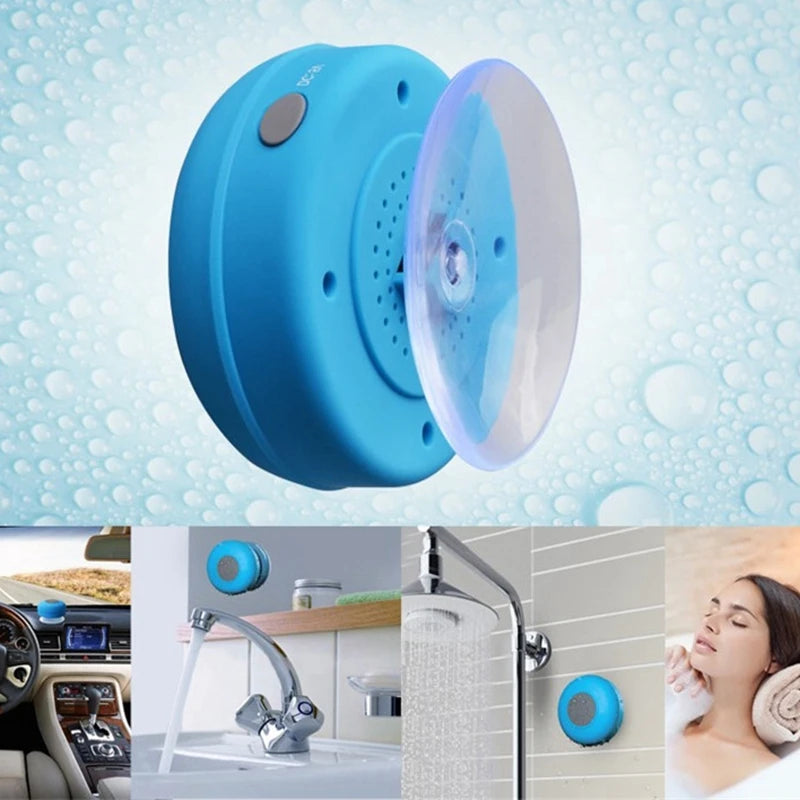 Mini Bluetooth Speaker Shower Subwoofer suction cup