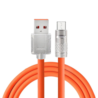 120W 6A Super Fast Charge USB Type C Liquid Silicone Cable